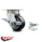 Service Caster 4 Inch Kingpinless Rubber on Aluminum Wheel Caster with Brake and Swivel Lock SCC-KP30S420-RAR-SLB-BSL - alternate 2